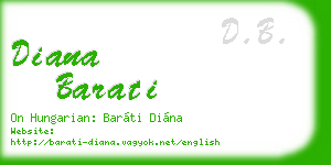 diana barati business card
